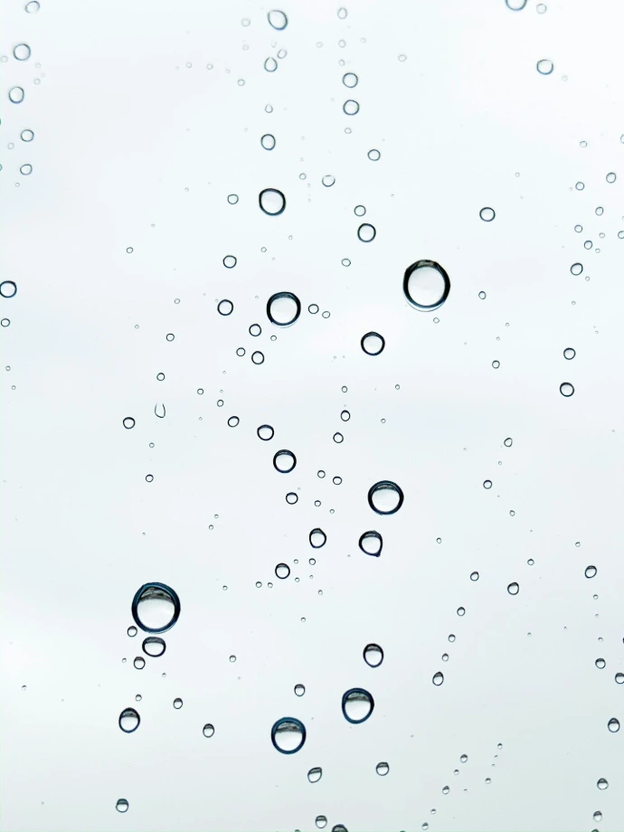 Bulle d'un eau gazeuse